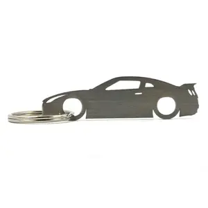 GT-R R35 Skyline Silhouette Keychain