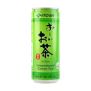 ITO EN Unsweetened Green Tea 315ml Can - Natural Japanese Sencha, Zero Sugar, Zero Fat, Low Calorie, Fragrance-Free