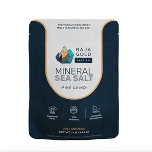 BAJA GOLD MINERAL SEA SALT Organic Sugar Free Natural Low Fat Flavor Low Fat Low Sugar Organic Sugar Free Natural Dairy Free