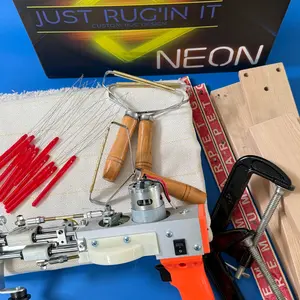 Tufting Kit - Neon (Orange) Tufter With Frame