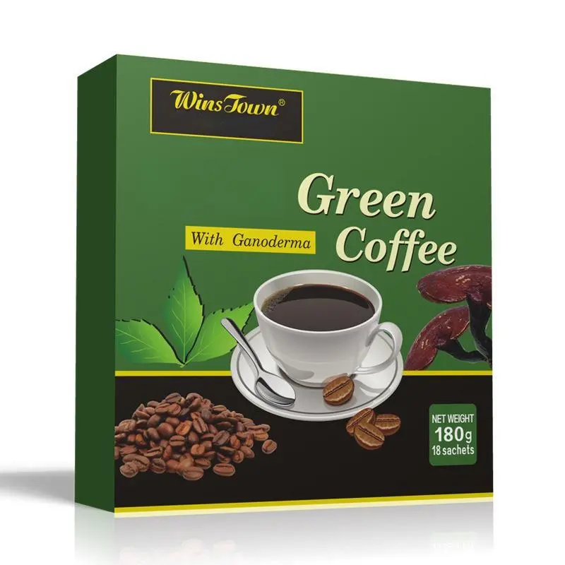 Wins Town 10-in-1 Green Coffee Mix, 180g Coffee-Flavored Beverage Drink