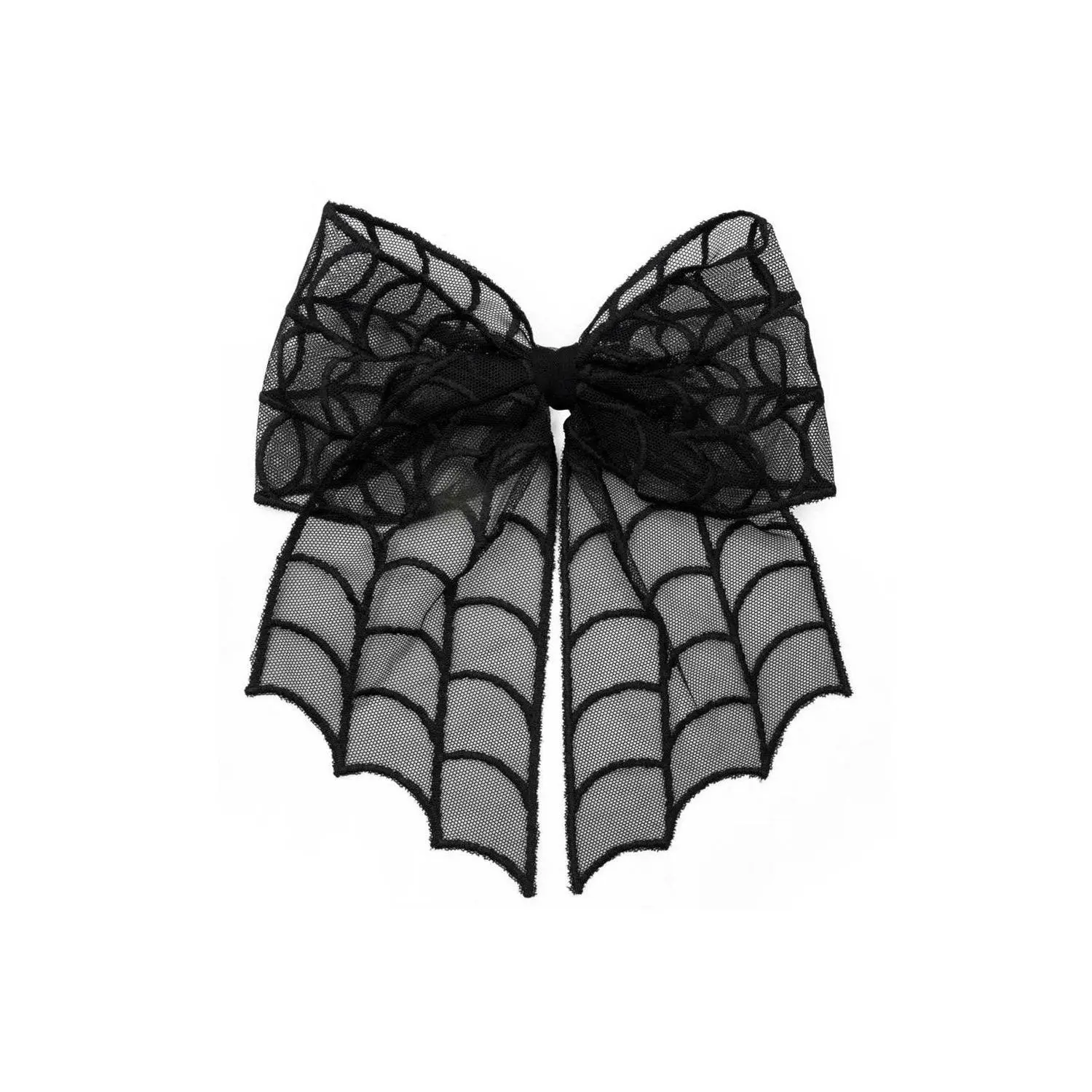 Spiderweb Lace Hair Bow