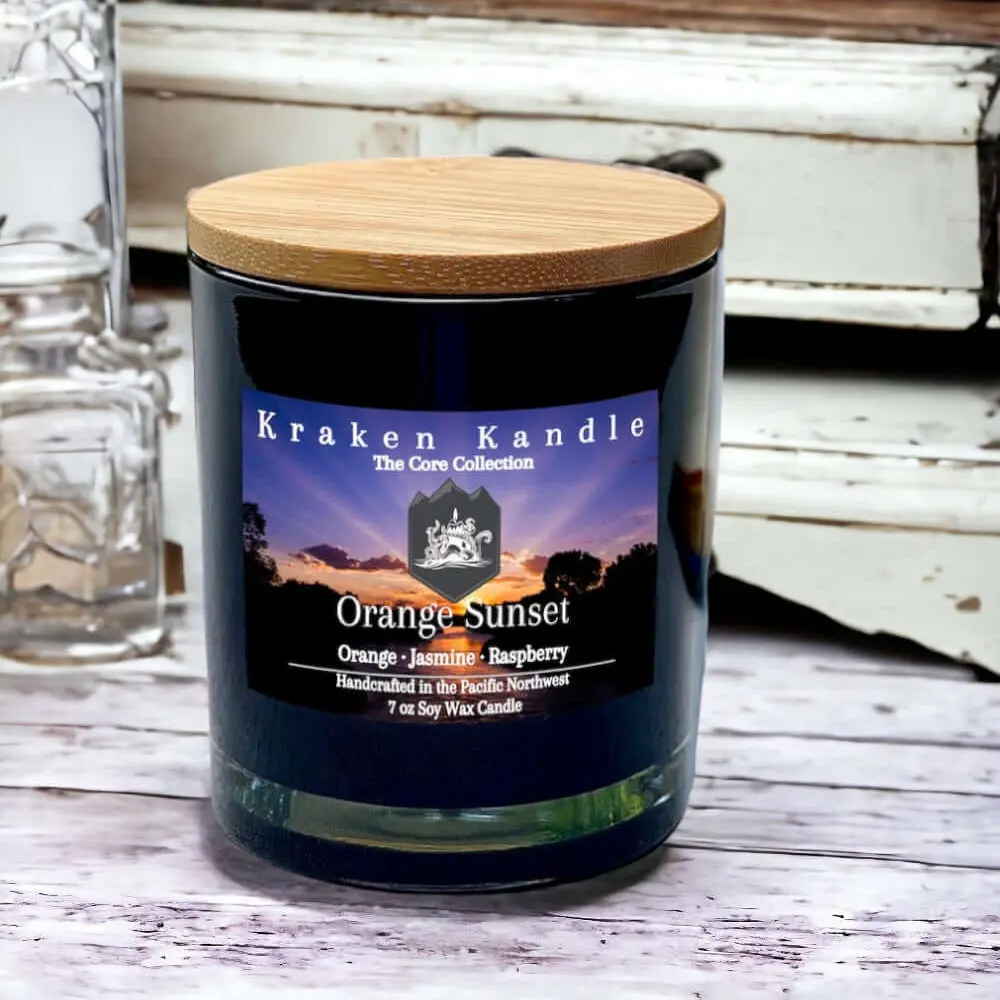 Orange Sunset Candle