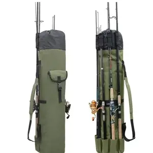 Portable Fishing Rod Bag, Multifunctional Fishing Tool Storage Bag, Outdoor Fishing Accessories for Fly Fishing, Single Camping, Picnic