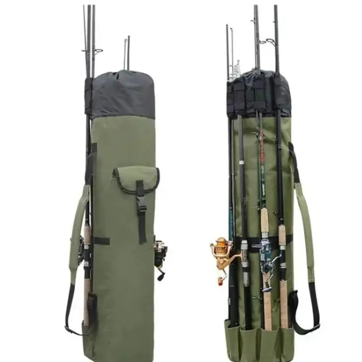 Portable Fishing Rod Bag, Multifunctional Fishing Tool Storage Bag, Outdoor Fishing Accessories for Fly Fishing, Single Camping, Picnic