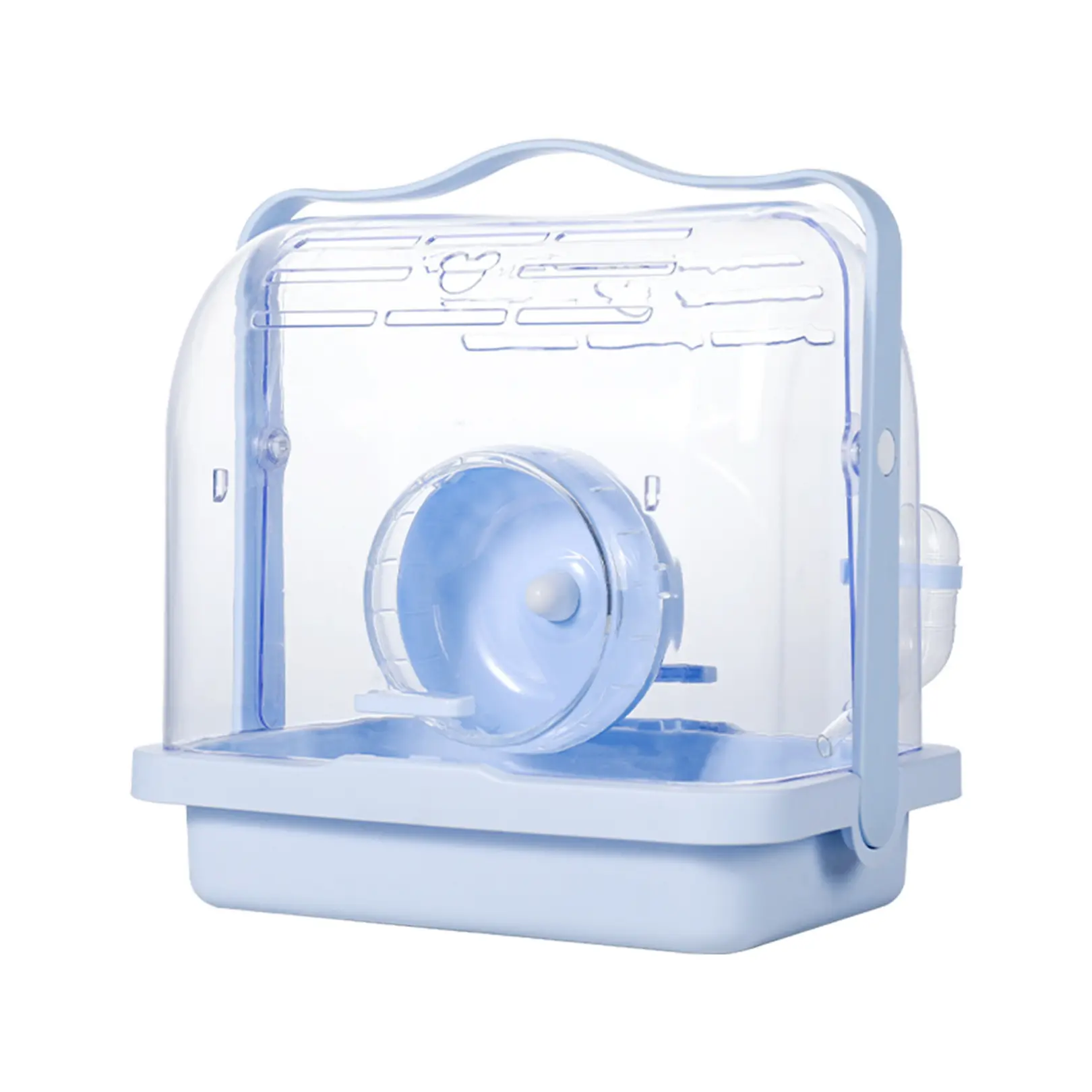 Mini and Moe Crystal Travel Cage For Hamsters-Outdoor Travel Hamster Carrier