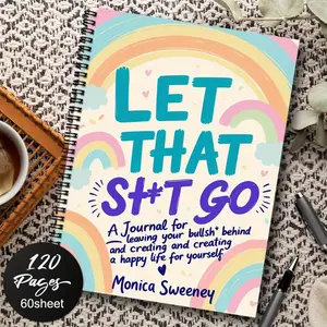 A mental health spiral notebook guided journal diary designed for both men and women to relieve anxiety and depression, promote self-care, track emotions, and reflect on goals.