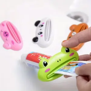 Cute Cartoon Animal Toothpaste Squeezer for Kids, Fun Plastic Bathroom Accessory for Easy Use, Perfect Toothpaste Holder for Mess-Free Experience, Toothpaste Dispenser