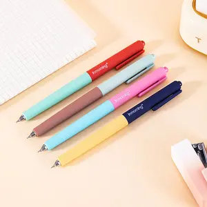 4pcs Quick-Dry Neutral Pens, 0.5mm Push-Button St Tip, Smooth Writing, No Smudging, Ideal for Students and Exams, Non-Marking, Writing Tools