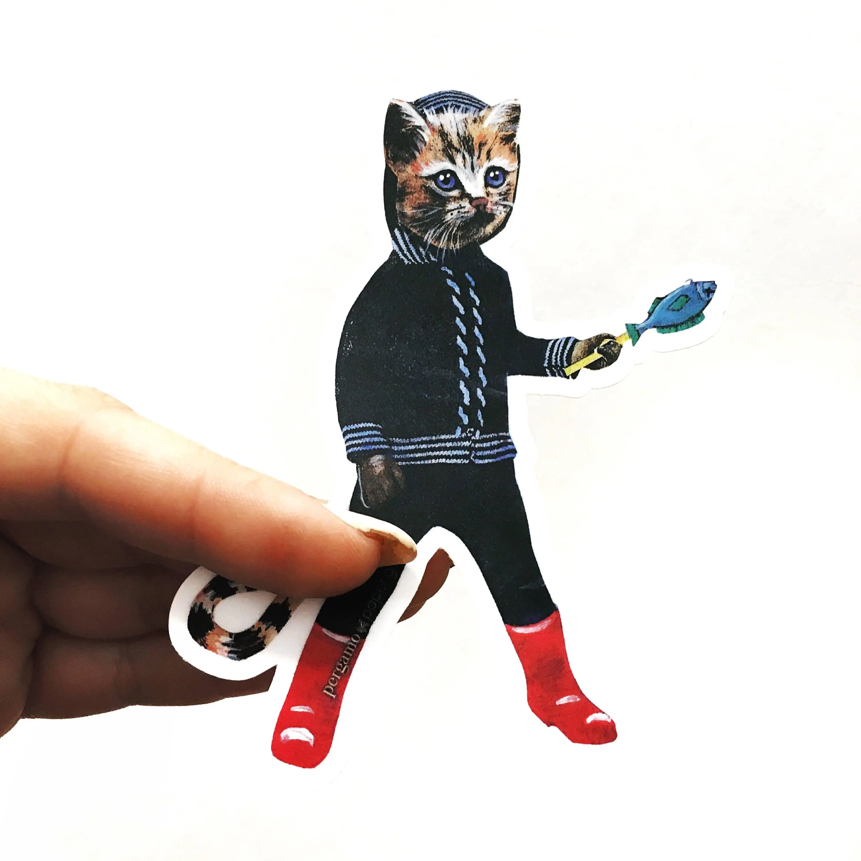Retro Kitten Sticker