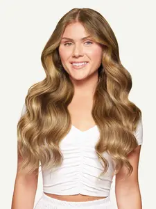 Luxy Hair 20" Classic Clip-In Hair Extensions – Bronde Balayage | 220g Remy Human Hair