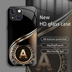 Suitable for [iPhone 14] Brand New Personalized Acrylic Phone Case with Custom Letters — Ultra-Slim, Drop-Resistant, Scratch-Proof — Light Luxury Business Style — Premium Acrylic Material — Trendy & Stylish 996