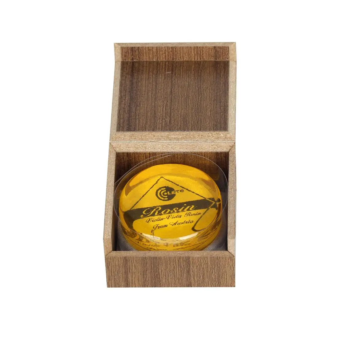 Violin Rosin, High Purity Universal Violin Rosin with Wooden Box & Cleaning Cloth, Musical Instrument Accessories for Violin