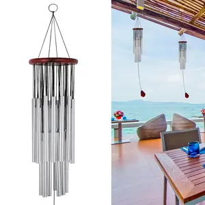 27-Tube Large Aluminum Windchimes Outdoors, Classic Chapel Bells with Wind Catcher, Garden & Patio Outdoor Decor, Father's Day Home Gift Option