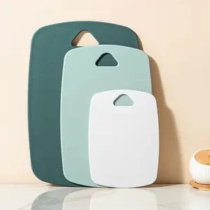 Plastic Cutting Board Set of 3, Cutting Boards for Kitchen,Thick Chopping Boards for Meat, Veggies, Fruits, with Easy Grip Handle,Dishwasher Saf,Suitable for outdoor camping, RV. (green)
