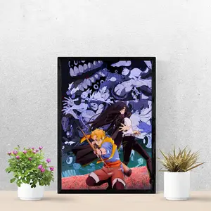 Yomi no Tsugai Action Poster, Anime Duo Wall Art, Dark Fantasy Creature Print, Manga Room Decor, Gift For Fans