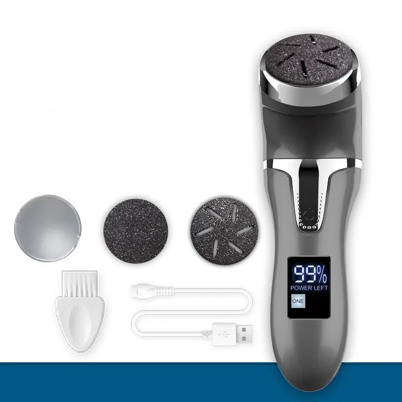 LCD Digital Display Electric Vacuum Cleaner & Foot Scrubber - Pedicure