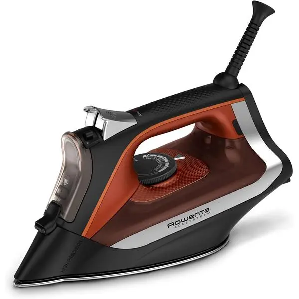 Rowenta Access Steam Iron, Clothes Iron with Steamer, Vertical Steaming, Maximum Steam Distribution, Anti-Drip Protection, Red, DW2360