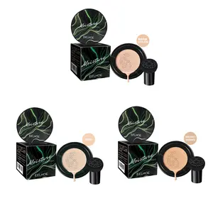 EELHOE Mushroom Head Cushion BB Cream - Lightweight, Blendable, Portable Cosmetics, Brightening Cream Cushion Foundation with Natural Coverage for a Flawless No-Makeup Look