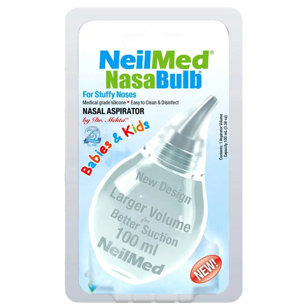 NeilMed NasaBulb Silicone Nasal Aspirator Large 100mL NeilMed NasaBulb Silicone Nasal Aspirator Large 100mL
