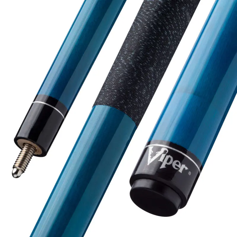 Elite Series Billiard Cue Stick, Blue Wrapped Maple Wood Pool Cue with an Irish Linen Wrap, Pro Taper, and Le Pro Leather Tip to Reduce Miscues, Billiard Cue Sticks, Le Pro Leather Tip Reduces Miscues