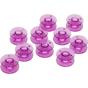 10 count Purple Class 15 (A Size) Plastic Bobbins #X52800150 for Brother Babylock Singer Juki Sewing Machines