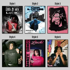 Lucki Album Poster, Lucki Flawless Like Me Poster - Rapper Wall Art - Rap Album Poster, Matte Vertical, Lucki Poster Rapper Freewave 3