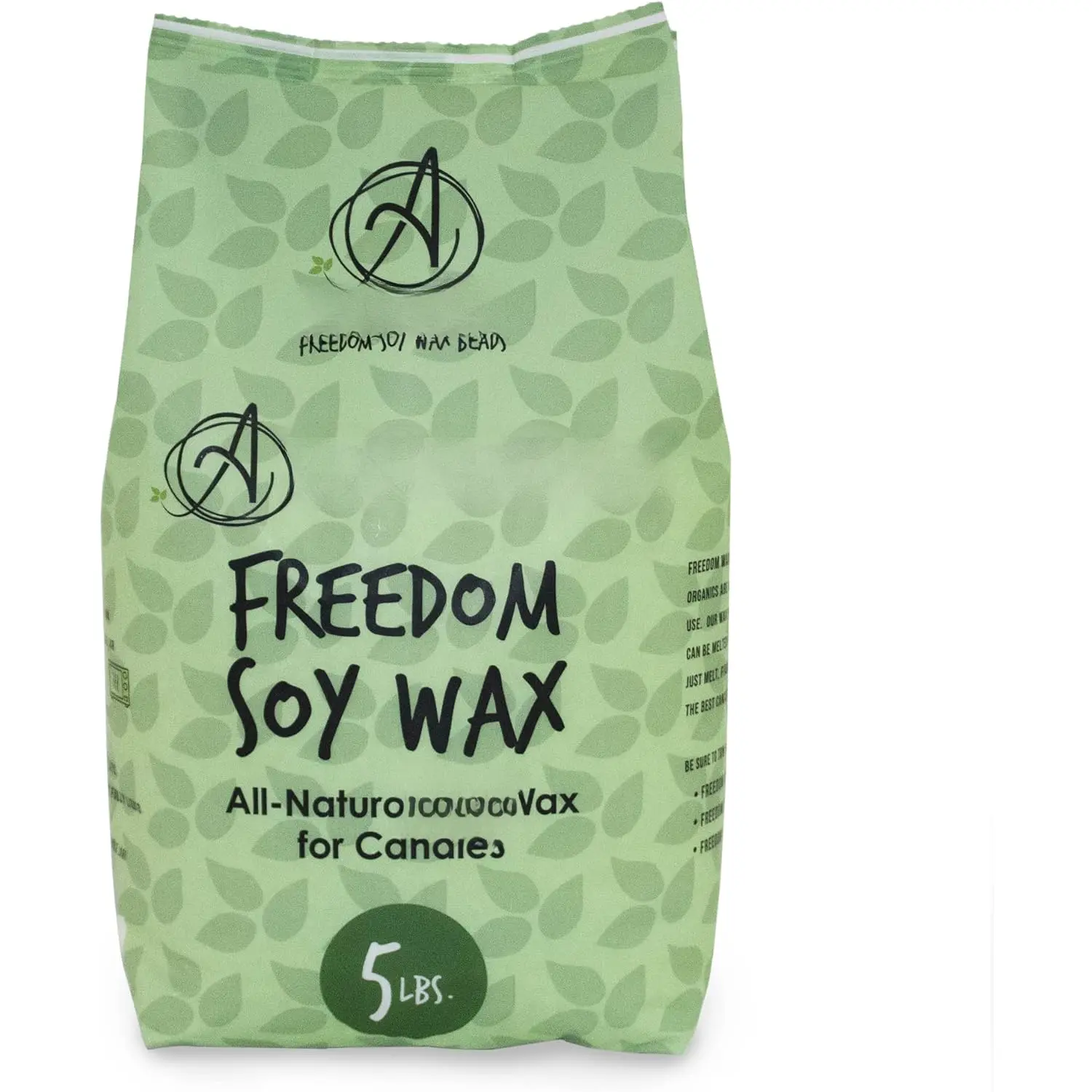 Freedom  Wax Beads for Candle Making -  Candle Making Supplies - Paraffin-Free, Beeswax-Free Candle Wax for Container Candles, Tealights and Wax Melts, 5 lbs