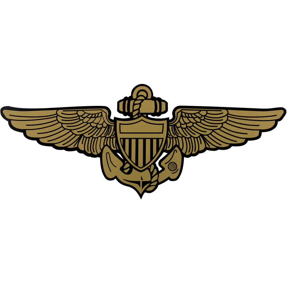 Navy Aviator Aviation Vinyl Transfer Sheet Stickers, 3-3/4" x 8-1/4" - for DIY Scrapbooking, Stamping Projects