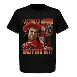 Shrek Lord Farquaad Retro Multi Portrait Tshirt Boxlunch Exclusive Funny Meme Shirt Unisex Cotton Graphic Shirt Everyday T-Shirt for Work & Play