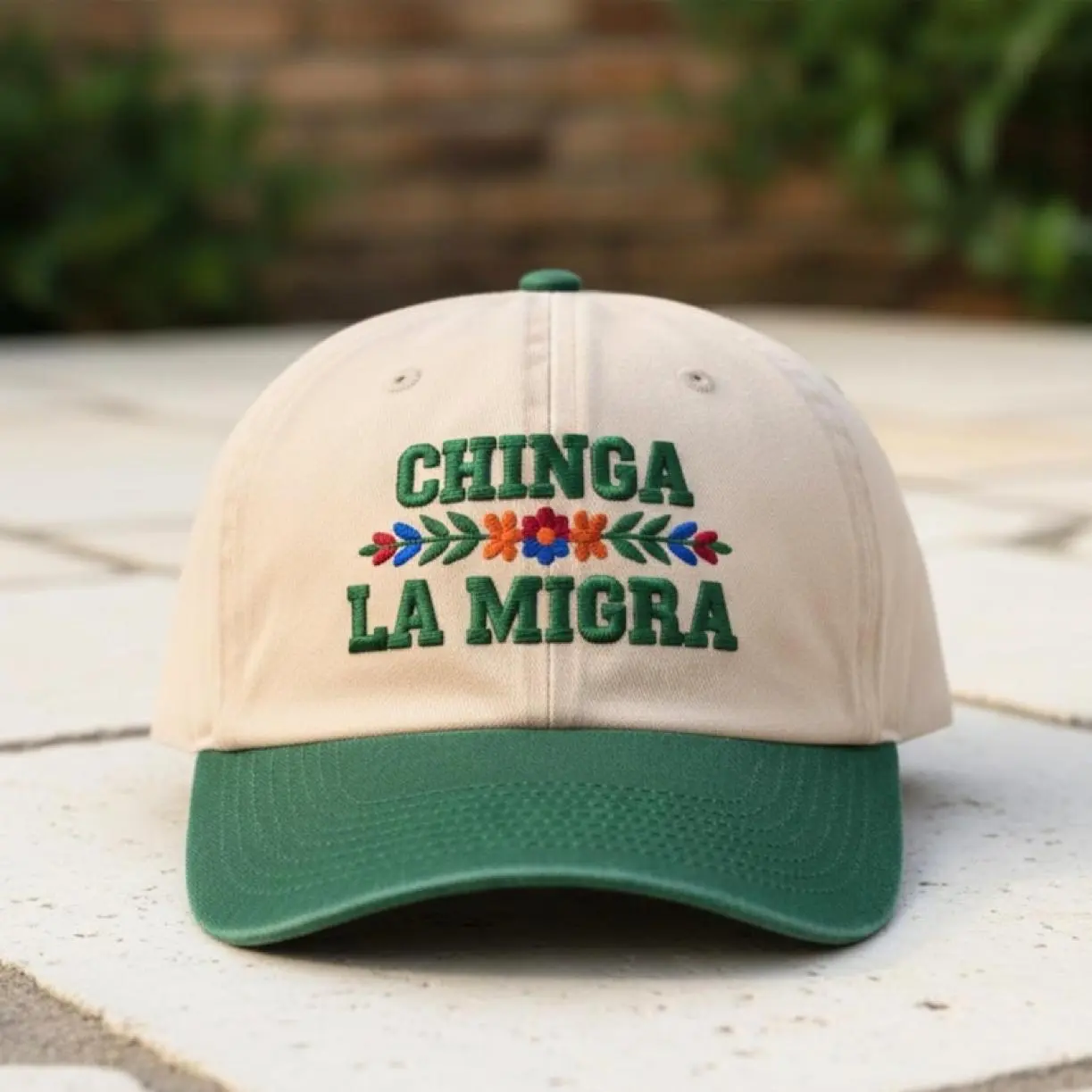 [Made-To-Order] Chinga La Migra Embroidered Baseball Hat, Human Rights Cap, Social Justice
