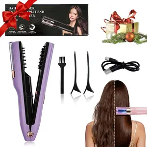 Fully Automatic Electric Hair Clipper, Multifunctional Type-C Rechargeable, Hair Split End Trimmer, Barber Kit, Hair Styling Tools, Hair Strengthening Care, Holiday Gift, Styling Set