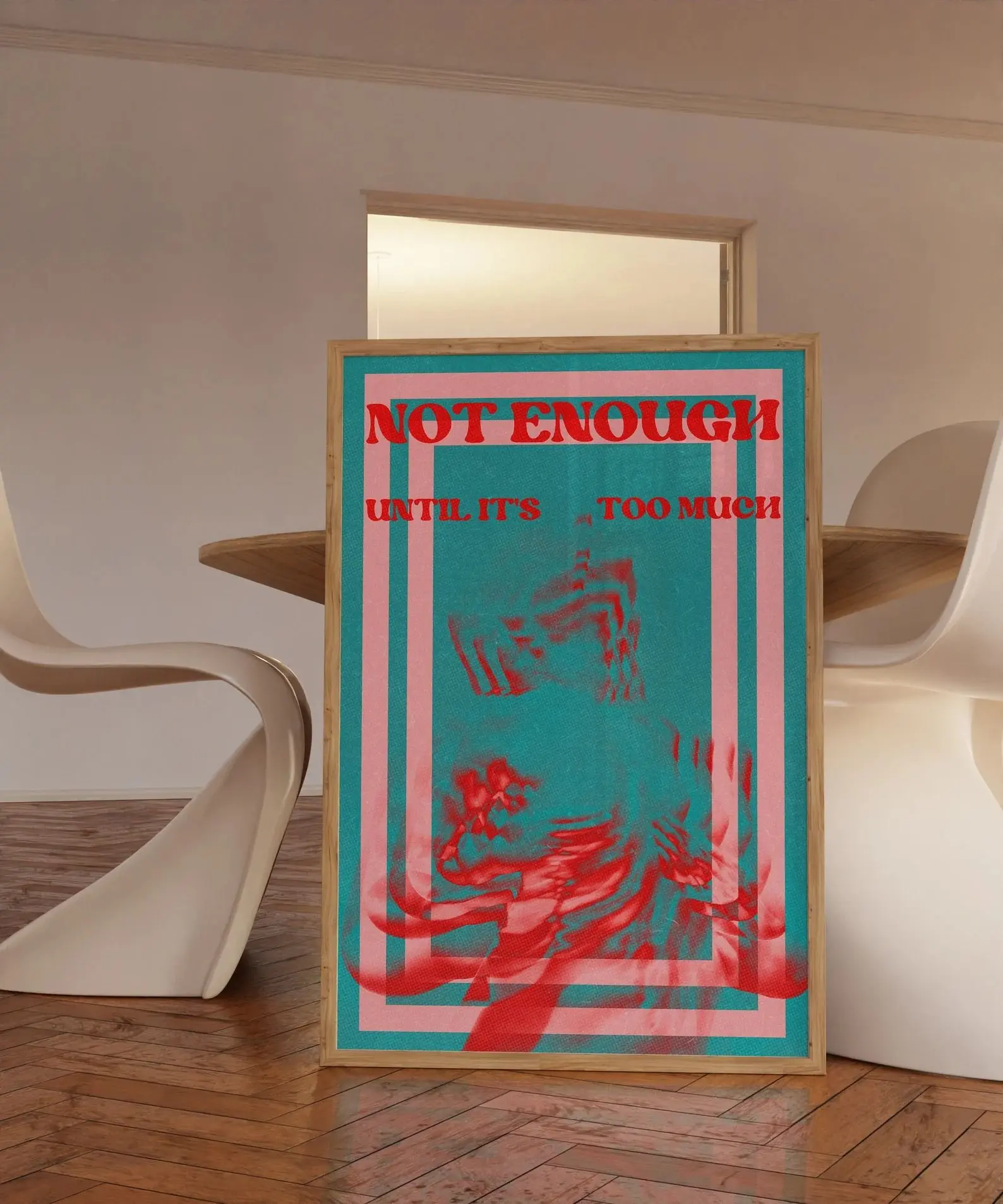 70s Psychedelic Poster, Gradient Trippy Wall Art, Retro Aesthetic Digital Download