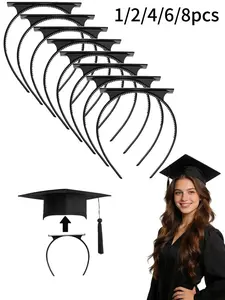 Graduation Hat Clip-On Headband, Patent Design for Secure Fit, Durable and Stylish, Anti-Fall Hair Band for Graduates, Cap Gown Headband