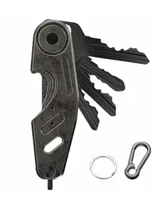 Metal Keychain Aluminum Alloy Lightweight Key Holder, Creative Key Storage Organizer, Unique Design Key Clip, Durable and Stylish