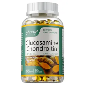 Airboy Glucosamine Chondroitin Healthcare Supplement, 120-Capsule Bottle, with MSM, Turmeric & Frankincense Extracts for Joint Health & Function Support