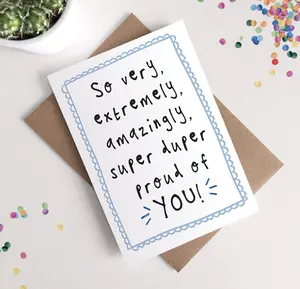 Congratulation Card - Letter sent to friend - Gift Card