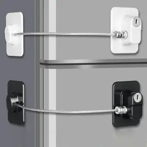 2 Pack Window Security Lock Restrainer, No-Drill Moon Bolt Lock, Multi-Purpose Home Use, Interior/exterior Window Locks, Window Protection, Locking Hardware