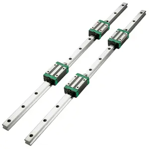 【DealsForYouDays】VEVOR 2PCS Linear Rail 0.79-67 Inch, Linear Bearings and Rails with 4PCS HSR20 Bearing Block, Linear Motion Slide Rails Plus for DIY CNC Routers Lathes Mills, Linear Slide Kit fit X Y Z Axis