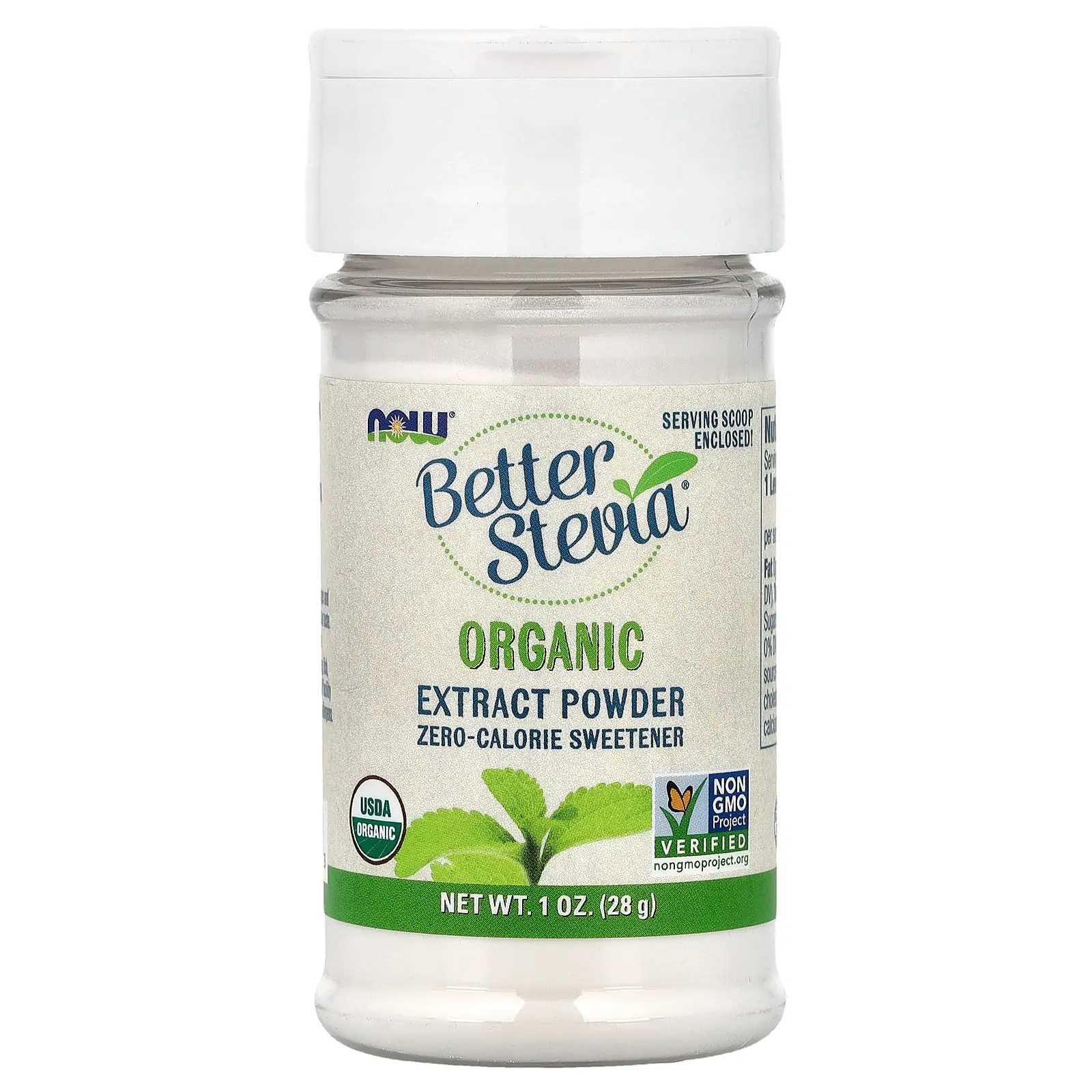 NOW Foods Better Stevia®, Organic Extract Powder, 1 oz (28 g)