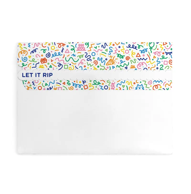 Endless Meowing Birthday Glitter Envelope