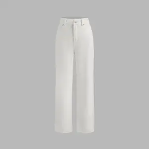 Cider [3 colors, size 0-10] Solid High Rise Pocket Straight Leg Jeans