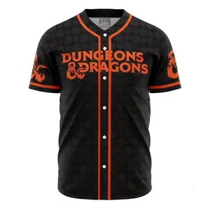 Dungeons & Dragons Baseball Jersey Top Movie Game Baseball Jerseys High Quality Adult Comfortable Gift Fan For Men For Woman Shop Now , trendy baseball jersey