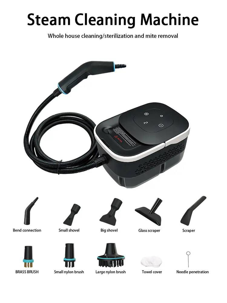 Compact High-Temperature Steam Cleaner with Steam Control, 105°C Electric Deep Cleaning Machine for Home, Kitchen, Car