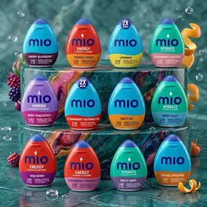 mio Liquid Water Enhancer Assorted Flavors Hydrate Energy Sport Unwind Drink Mix Drops for Water 1.62oz & 3.24oz Bottles, For Man and Woman