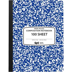 Ruled Marble Composition Notebook, Blue, 100 Sheet, 12Pack