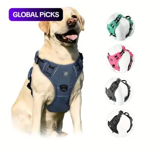Adjustable Reflective Oxford Outdoor Vest, Durable Reflective Harness, 1 Count Easy Control Handle for Walking, Pet Supplies for Medium, Large, Extra Large Dogs