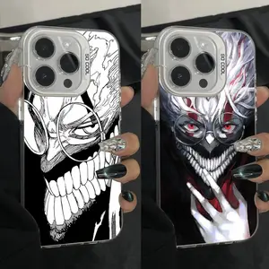 Okarun Anime Dandadan Phone Case For iPhone17, 16,15,14,13,12,11,Pro,Max,Plus,Mini,XS Anti Fall Gray Silver Matte Hard Bumper