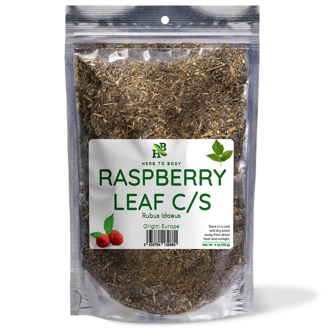 Raspberry Leaf Cut & Sifted (C/S) - 4 oz | | Rubus Idaeus | Wildcrafted | Herb To Body