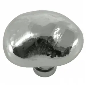 212 MAIN Modern Potato Series Door Knob, 1.05 in. Polished Nickel Finish, Zinc Base, Strategic Brands Door Hardware
